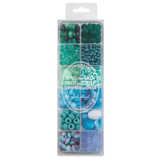 John Bead Czech Glass Bead Box Mix - Enchanted Turquoise {2}