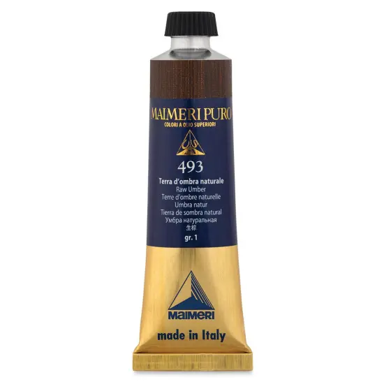 Maimeri Puro Oil Color - Raw Umber, 40 ml tube {1}