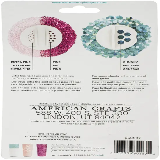 We R Spin It Glitter Bottles 2/Pkg-Empty {3}