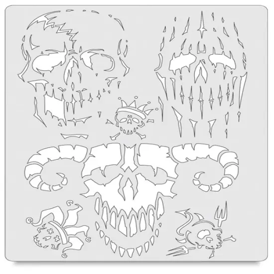 Iwata Artool Freehand Template - Curse of the Skull Master Evil Horde {1}