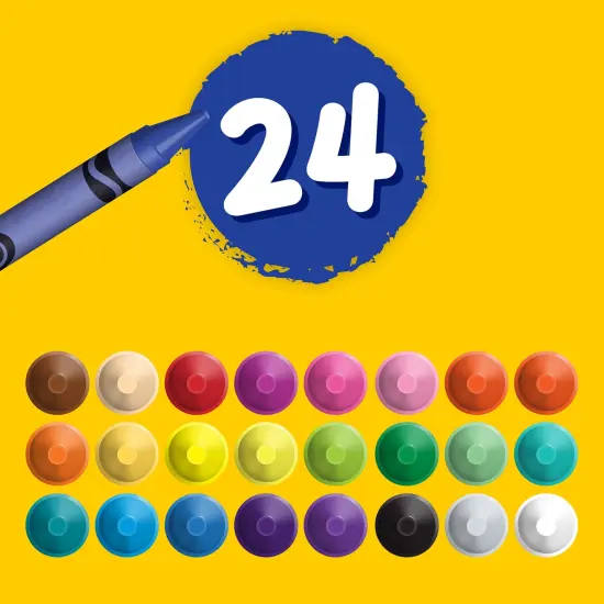 Crayola Washable Crayons-24/Pkg {6}