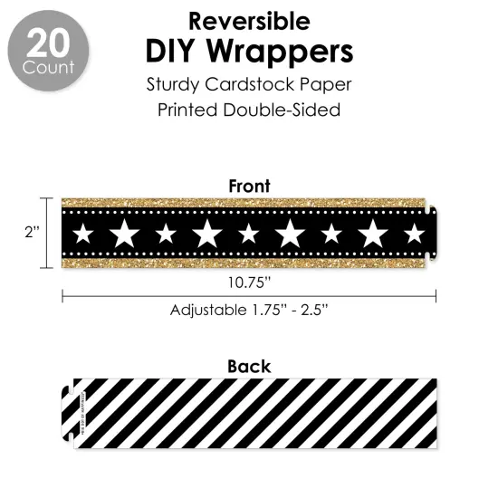 Big Dot of Happiness Happy Retirement - Retirement Party Favors and Cupcake Kit - Fabulous Favor Party Pack - 100 Pieces {4}