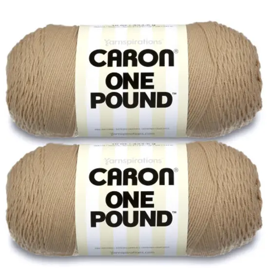 Caron One Pound Lace Yarn - 2 Pack of 454g/16oz - Acrylic - 4 Medium (Worsted) - 812 Yards - Knitting/Crochet {1}