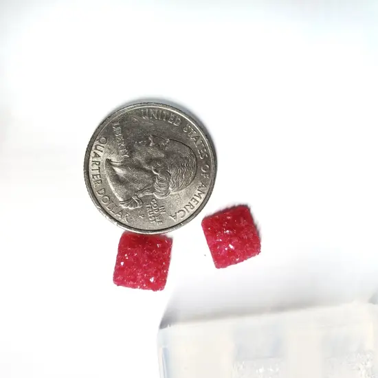 Round Edge Square Druzy 10mm Earring Silicone Mold Silicone Mold (B3) {2}