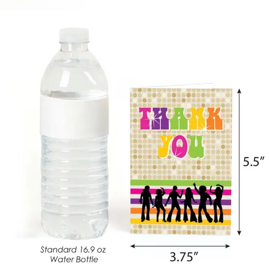 Big Dot of Happiness 70's Disco - 1970's Disco Fever Party Thank You Cards (8 count) {4}