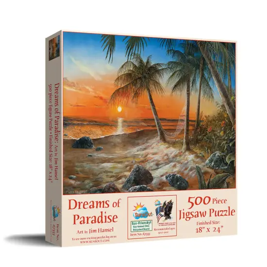 Sunsout Dreams of Paradise 500 pc Jigsaw Puzzle 67333 {3}