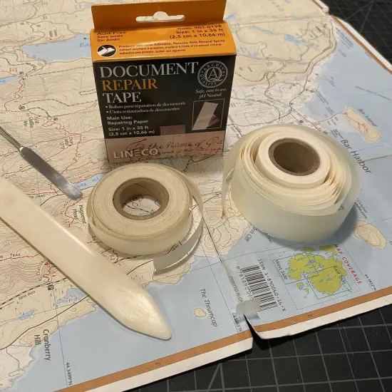 Lineco Self-Adhesive Book Mending Tissue-Transparent .5"X12' {3}