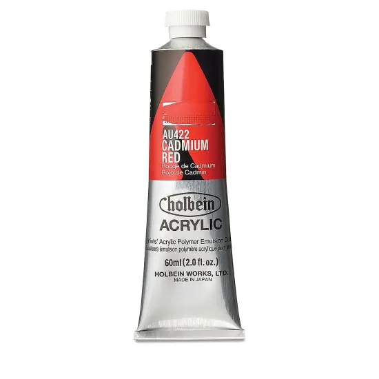 Holbein Heavy Body Artist Acrylics - Cadmium Red, 60 ml tube {1}