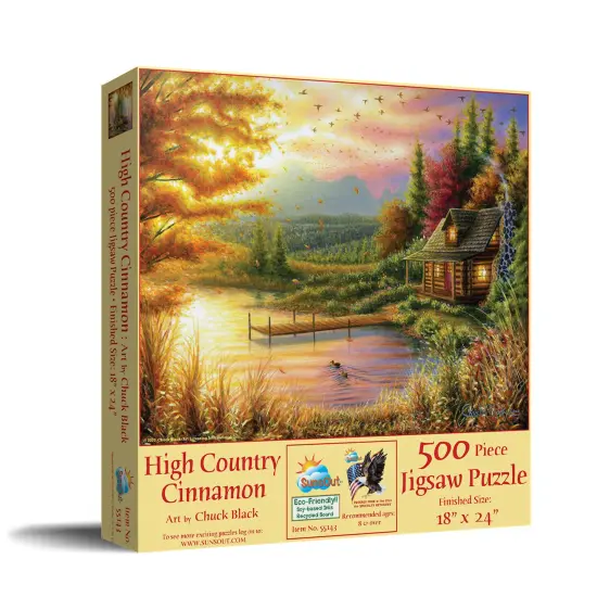Sunsout High-Country Cinnamon 500 pc Jigsaw Puzzle 55143 {2}
