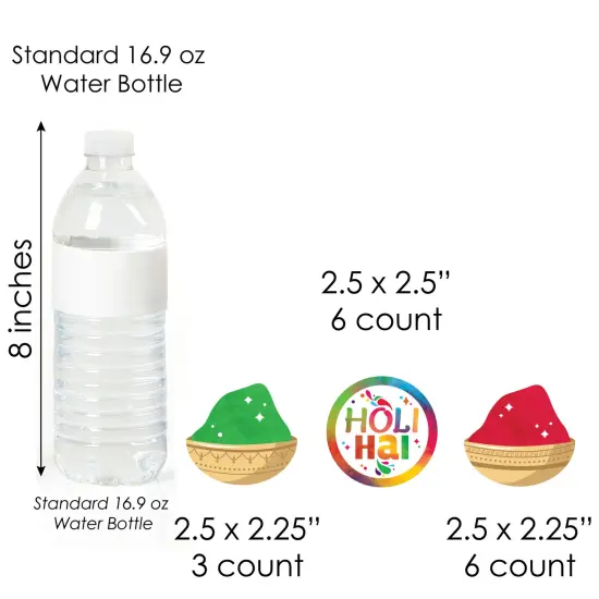 Big Dot of Happiness Holi Hai - DIY Shaped Festival of Colors Party Cut-Outs - 24 Count {6}