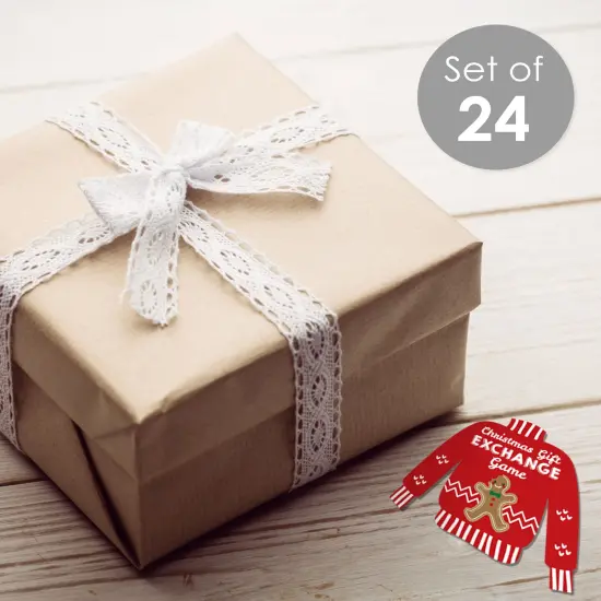 Big Dot of Happiness Ugly Sweater - Holiday and Christmas Party Have or Have Not Cards - Christmas Gift Exchange Game - Set of 24 {3}