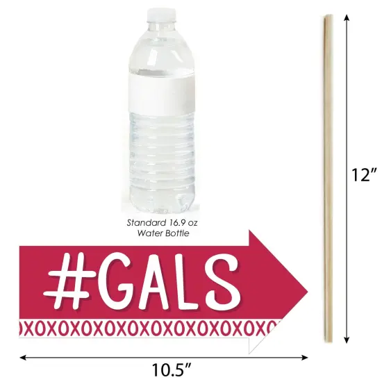 Big Dot of Happiness Funny Happy Galentine's Day - Valentine's Day Party Photo Booth Props Kit - 10 Piece {4}