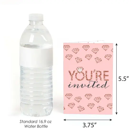 Big Dot of Happiness Bride Squad - Fill In Rose Gold Bridal Shower or Bachelorette Party Invitations (8 count) {4}