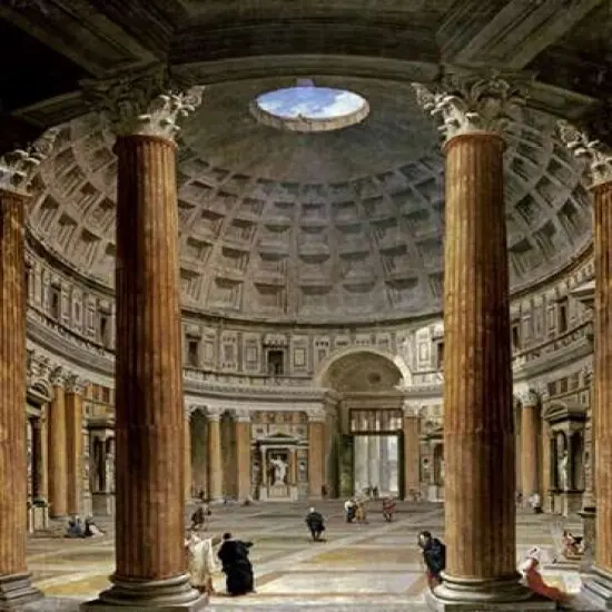 The Interior of The Pantheon Rome Poster Print byGiovanni Paolo Panini - Item # VARPDX266979 {1}