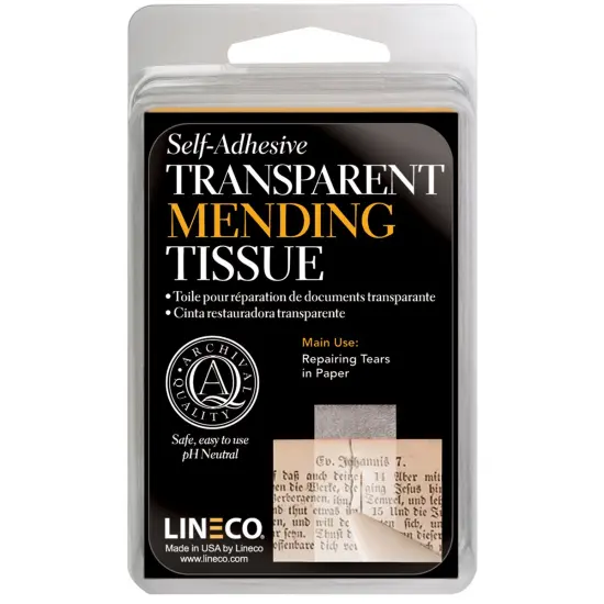 Lineco Self-Adhesive Book Mending Tissue-Transparent .5"X12' {1}