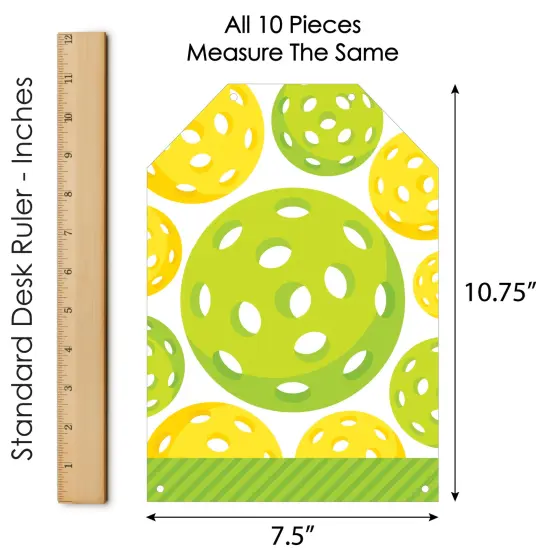 Big Dot of Happiness Let&rsquo;s Rally - Pickleball - Hanging Vertical Paper Door Banners Birthday or Retirement Party Wall Decoration Kit Indoor Door Decor {7}