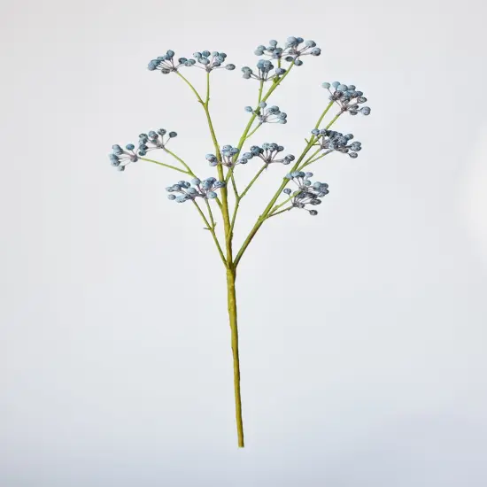 28.5" Faux Blue Berry Spray {2}