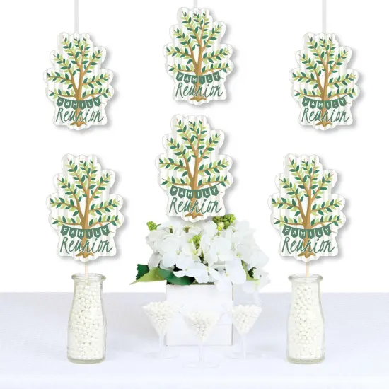 Big Dot of Happiness Family Tree Reunion - Family Tree Decorations DIY Family Gathering Party Essentials - Set of 20 {1}