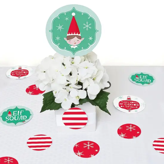 Big Dot of Happiness Elf Squad - Kids Elf Christmas and Birthday Party Giant Circle Confetti - Party Decorations - Large Confetti 27 Count {7}