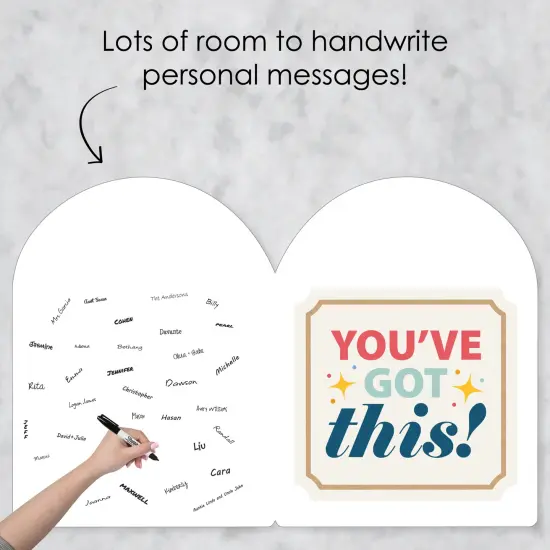 Big Dot of Happiness Good Luck - Encouragement Giant Greeting Card - Big Shaped Jumborific Card - 16.5 x 22 inches {4}