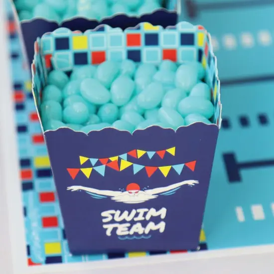 Big Dot of Happiness Making Waves - Swim Team - Party Mini Favor Boxes - Swimming Party or Birthday Party Treat Candy Boxes - Set of 12 {7}