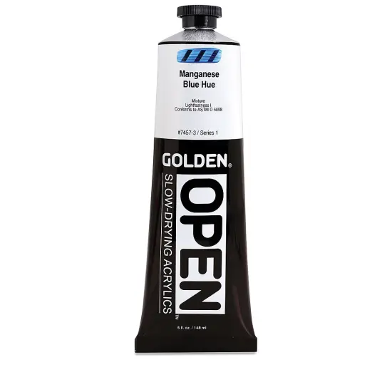 Golden Open Acrylics - Manganese Blue Hue, 5 oz Tube {2}