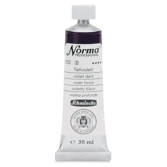 Schmincke Norma Professional Oil Paint - Violet Dark, 35 ml, Tube {1}
