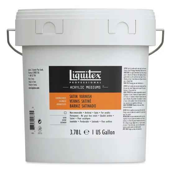 Liquitex Acrylic Varnish - Satin, Gallon, Bucket {1}