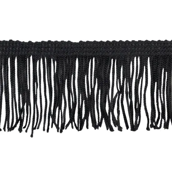 Belagio Chainette Fringe, 2" Wide, 10- Yard Bolt, Black {1}