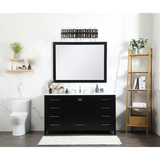 Serena 30 inch crystal bath sconce in black {2}