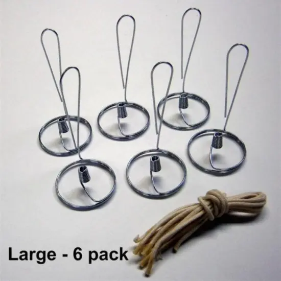Merry Corliss Olive Oil Steel Elements with Wicks for Pint Size Jars Pack of 6 {5}