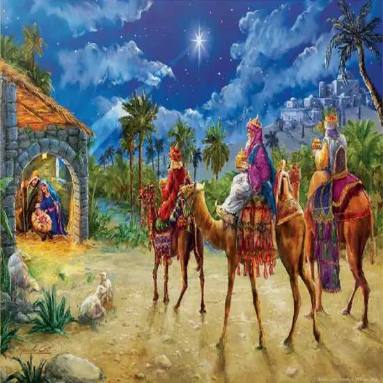 Sunsout Journey of the Magi 550 pc Christmas Jigsaw Puzzle 60602 {1}