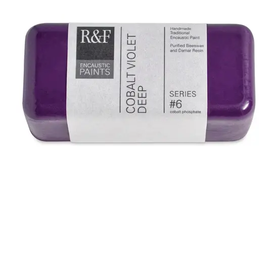 R&F Encaustic Paint Block - Cobalt Violet Deep, 104 ml block {1}