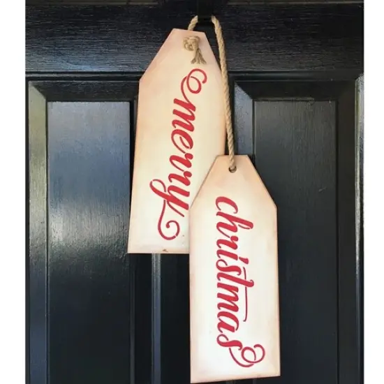 Merry Christmas & Give Thanks Stencil and Wood Tag Kit | 3790 by Designer Stencils | Word & Phrase Stencils | {4}