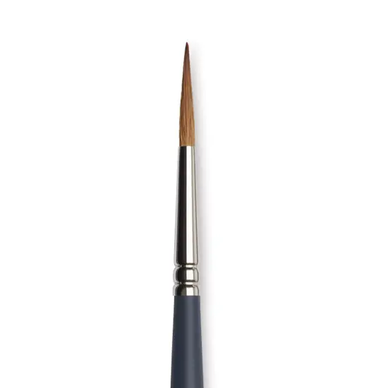 Winsor & Newton Professional Watercolor Synthetic Sable Brush - Pointed Round, Size 6, Short Handle {1}