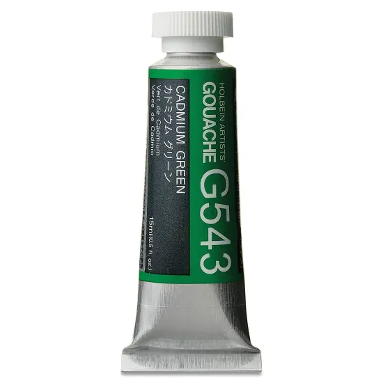 Holbein Artists' Gouache - Cadmium Green, 15 ml tube {2}
