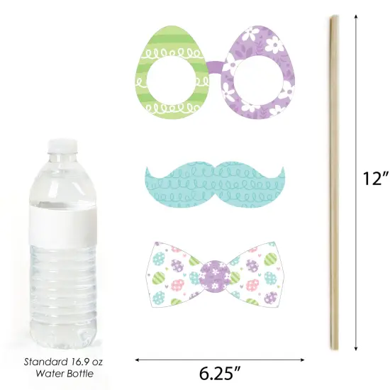 Big Dot of Happiness Spring Easter Bunny - Happy Easter Party Photo Booth Props Kit - 20 Count {6}