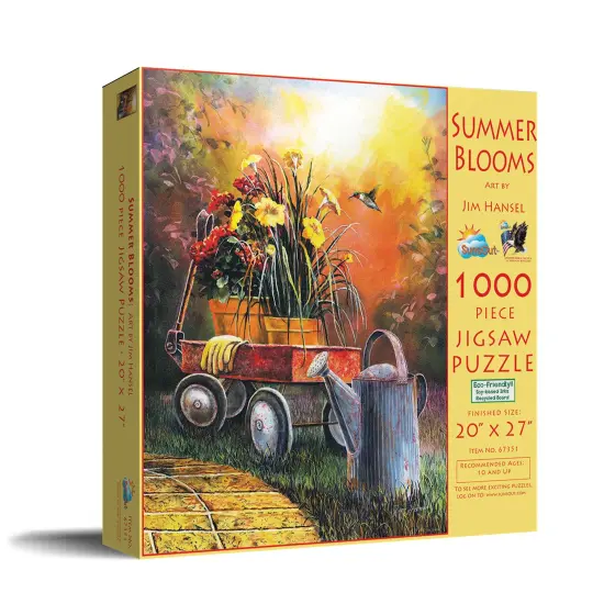 Sunsout Summer Blooms 1000 pc Jigsaw Puzzle 67351 {3}