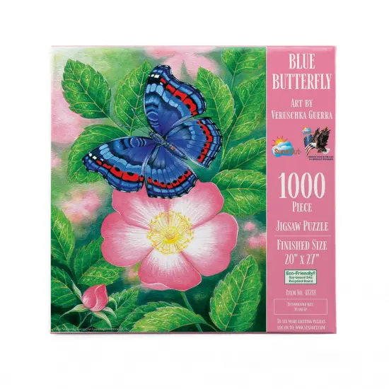 Sunsout Blue Butterfly 1000 pc Jigsaw Puzzle 48218 {4}