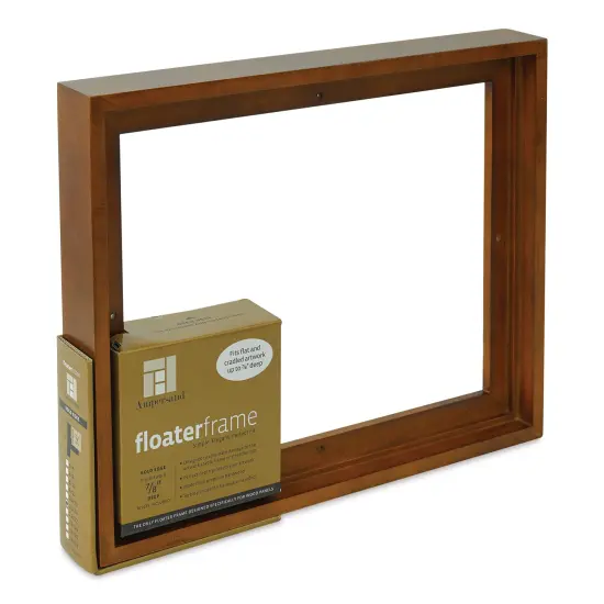 Ampersand Floaterframe - Bold, Walnut, 11" x 14", 7/8" {1}