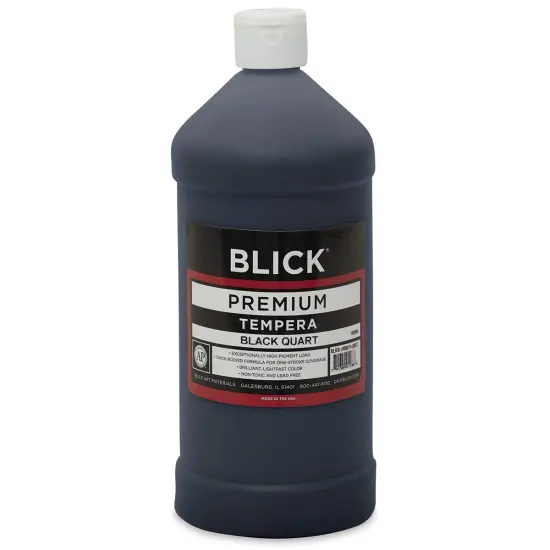Blick Premium Grade Tempera - Black, Quart {2}