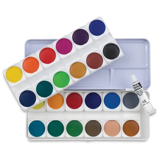 Talens Watercolor Pans - Transparent, Set of 24, Pan {2}