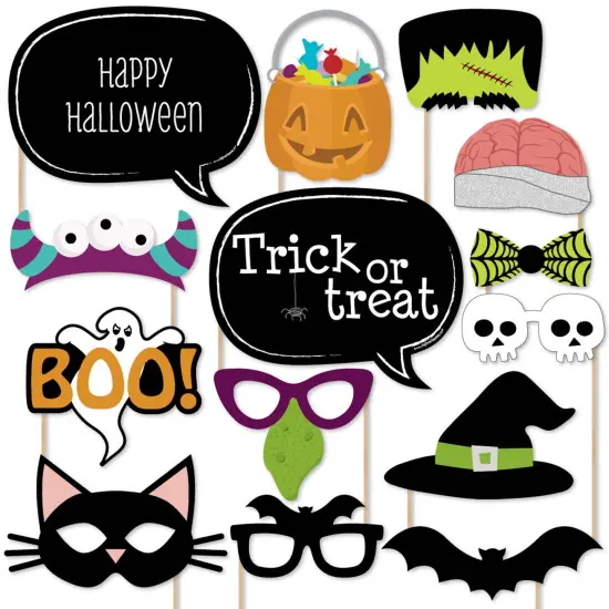 Big Dot of Happiness Trick or Treat - Halloween Party Photo Booth Props Kit - 20 Count {1}