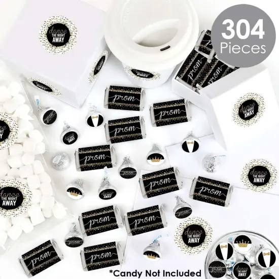 Big Dot of Happiness Prom - Mini Candy Bar Wrappers, Round Candy Stickers and Circle Stickers - Prom Night Party Candy Favor Sticker Kit - 304 Pieces {3}