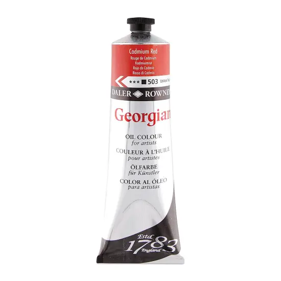 Daler-Rowney Georgian Oil Color - Cadmium Red, 225 ml tube {2}