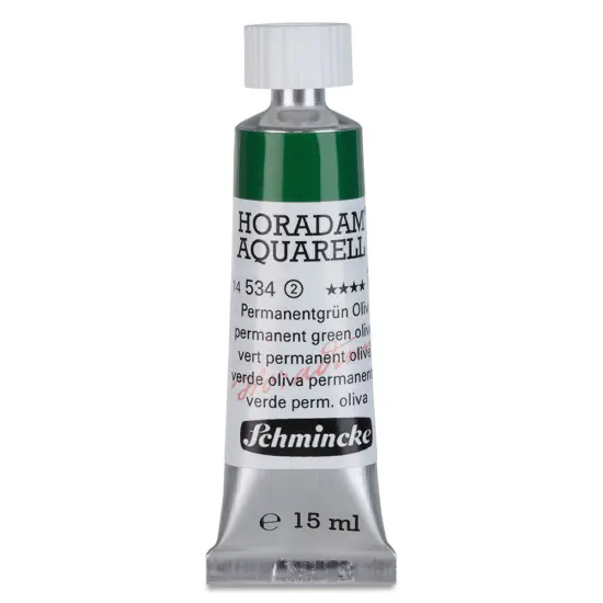 Schmincke Horadam Aquarell Watercolor - Permanent Green Olive, 15 ml tube {1}