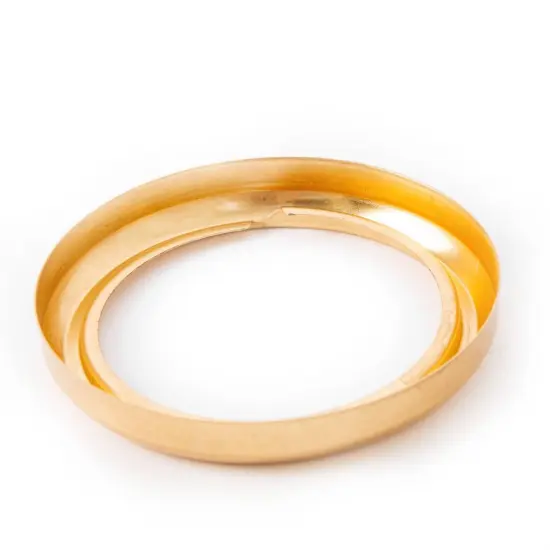 Aladdin Blade Style Burner Collar for Oil Lamps, Glue-On, N122B Brass Finish {7}