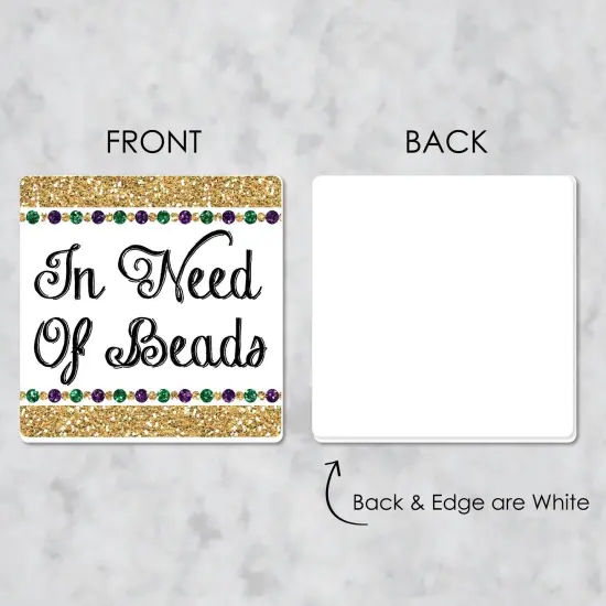 Big Dot of Happiness Mardi Gras - Funny Masquerade Party Decorations - Drink Coasters - Set of 6 {7}