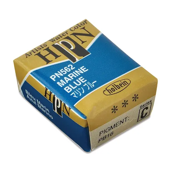 Holbein Artists' Watercolor Half Pan - Marine Blue {2}