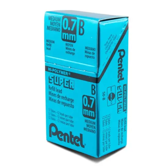 Super Hi-Polymer Lead Refill (0.7mm) Medium, B, 12 pcs/Tube {2}
